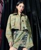 Lara Fox Kamo Skirt Khaki Bq2Ws001