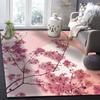 Japanische Sakura Kirschblüten Teppiche für Wohnzimmer Schlafzimmer Modernes Zuhause Großer Flächenteppich Rutschfest Sofa Couchtisch Bodenmatte