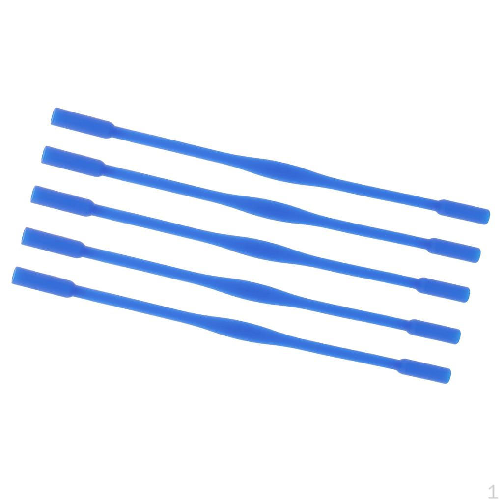 5 Pcs Silicone Eyeglass Eyeglasses Neck Retainers Eyewear