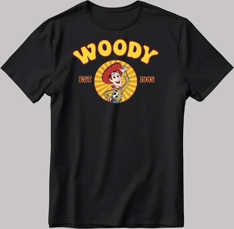 Toy Story Woody Est Black TShirt S