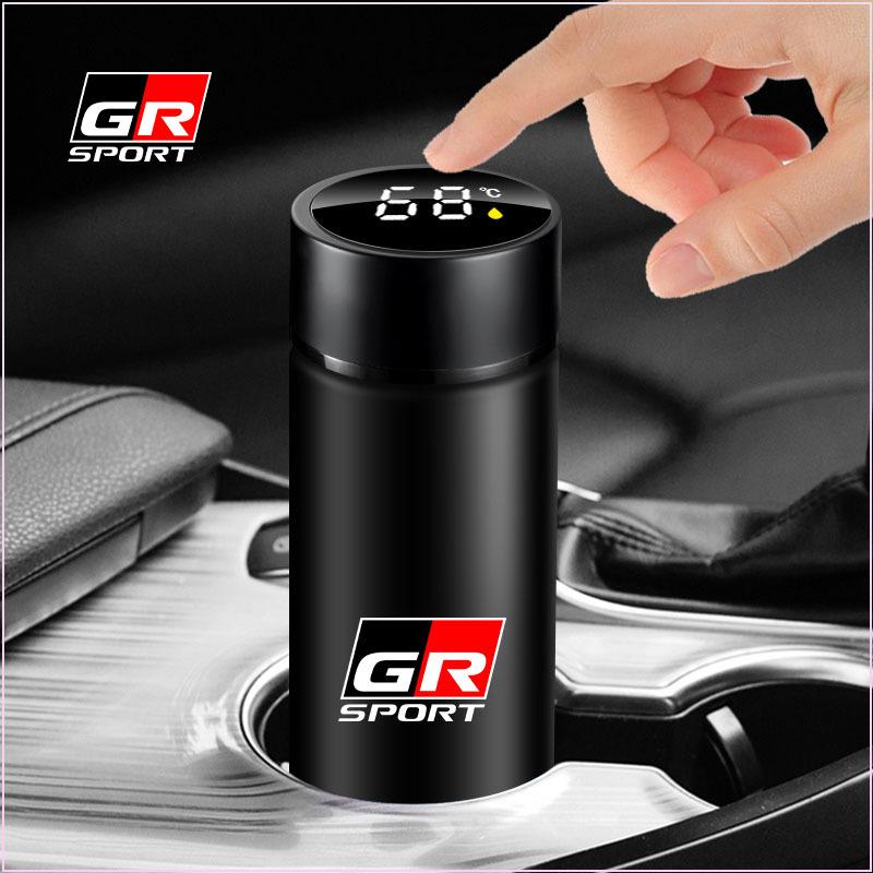 500ml High Smart Insulated Cup Portable Insulated Cupup Temperature Display Cup for TRD Toyota GR Corolla Rav4 Auris Camry Yaris Accessories