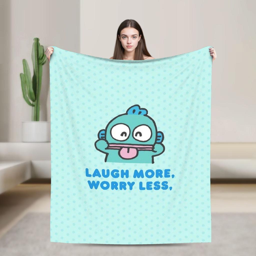 Hangyodon Hang in There Blanket Cover Fleece  Super Warm Throw Blanket for Bedding Couch Bed Rug