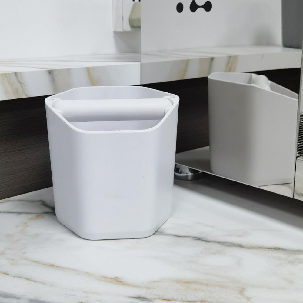 Nonslip Base Hexagonal Coffee Knock Box Large Capacity Coffee Grounds Bucket Bar