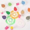 10pcs Craft Finger Sponge Daubers Drawing Project Finger Painting Sponge Set for Card Making, Painting, Stamping, Ink