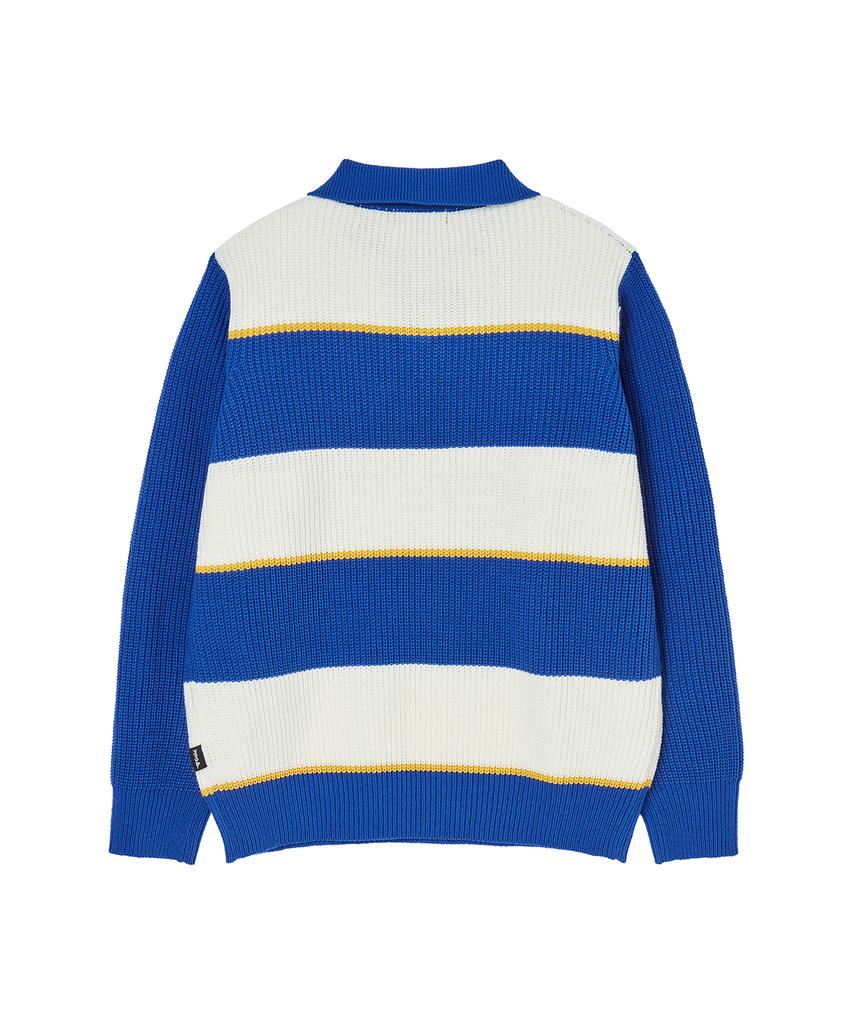 Gola Stripe Collar Knit [Blue]