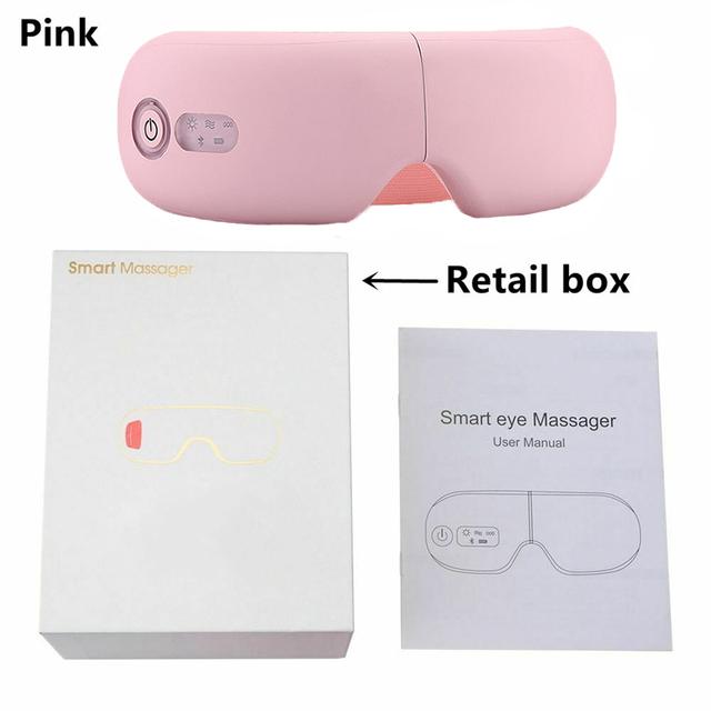 Eye Massager Smart Airbag Vibration Eye Care Instrument Hot Compress Bluetooth Eye Massage Glasses Fatigue Pouch & Wrinkle