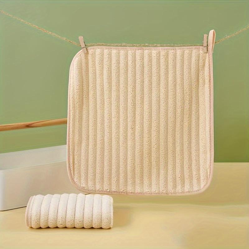 Simple Soft Quick-Dry Hand Towels, Hanging, Absorbent, Soft and Skin-Friendly, for Kitchen, Bathroom, Home