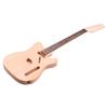 Unfinished Electric Guitar DIY Kit Mahogany Body Maple Wood Neck Rosewood Fingerboard