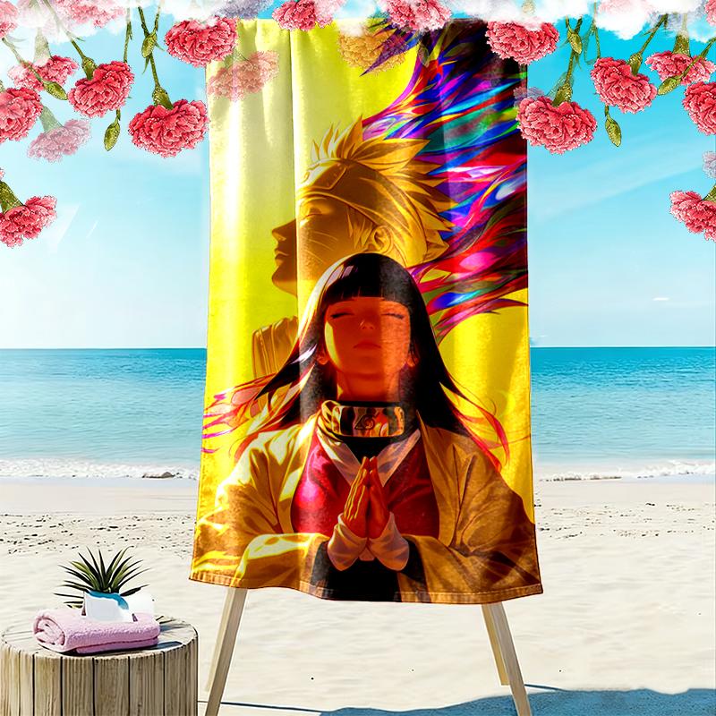 naruto Beach Towel Suitable for Travel, Outdoor Activities, Swimming Pools, Yoga, Surfing, Camping, Hiking, Gym