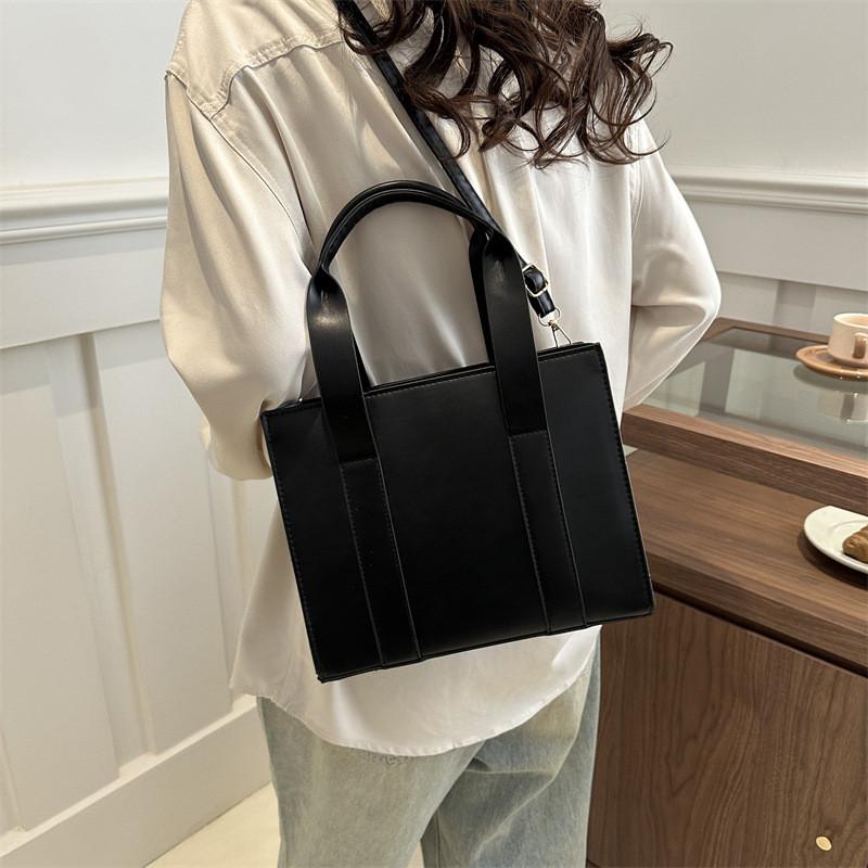 Trendy Large Capacity Crossbody Tote Bag For Women In Black Rose Pink Brown White And Khaki