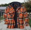 2025 Men's Autumn/Winter Long Sleeve Hooded Loose Cotton Jacket - European & American Style