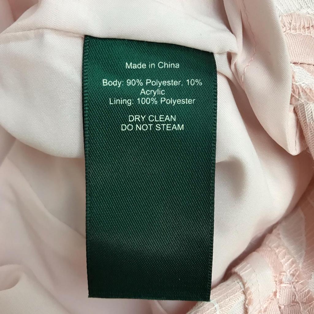 LAUREN RALPH LAUREN Sleeveless Tight Dress [0 / XS / Knee Length / Pink Floral](USED)