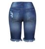 European Summer Tassel Ripped Skinny Cropped Jeans - Women's Mid-Waist Fashion