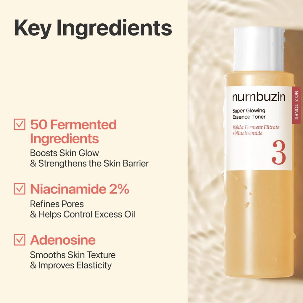 NUMBUZIN No.3 Super Glowing Essence Toner (Renewal) 200ml