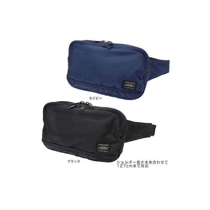 Porter Flash Waist Bag Yoshida Kaban Body Bag Porter Flash Men's/Women's (Black/BLK) 25x15x6cm
