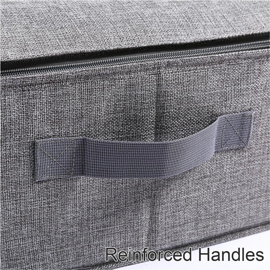 Pungi de Depozitare Pliabile Multifuncționale Containere de Depozitare Sub Pat cu Mânere Durabile Fermoare Bidirecționale Organizatoare pentru Dulap