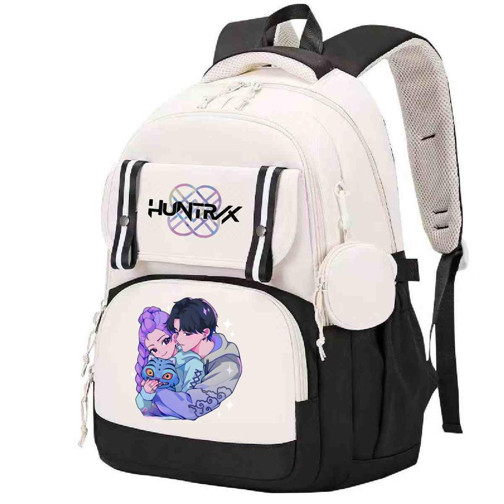 Animation Cartoon Printed Backpack Macaron Color Burden Reduction Ridge Protection Primary And Secondary School School Bag