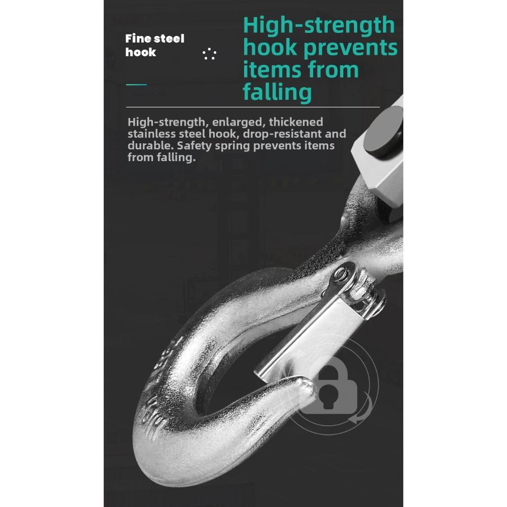 2204lb Capacity Digital Crane Scale with Large Backlit LCD Screen and Easy Operation Buttons for Heavy Load Measurement