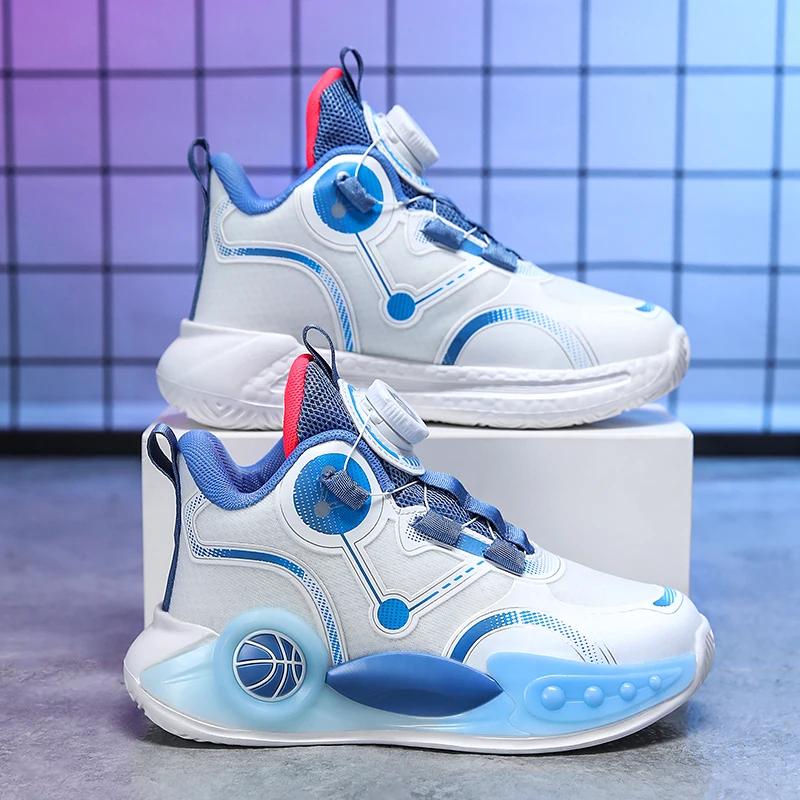 Модные новые мужские баскетбольные кроссовки нескользящие удобные студенческие спортивные — фото 5