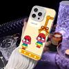 Cute C-Crybaby Doll Phone Case For iPhone 16 15 14 13 12 11 Pro Max White Matte Laser Metallic Aurora Funda