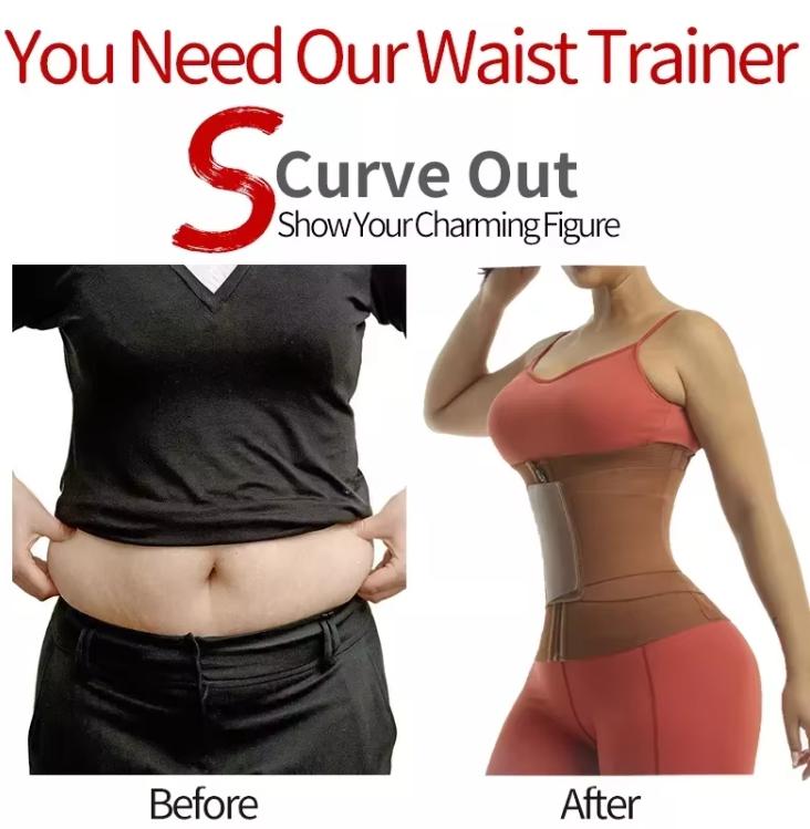 Women's Custom Logo Gym Workout Sweat Trimmer Belt Thin Neoprene for Faja Latex Body Shaper Breathable Waist Trainer