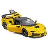 Bburago 1/24 Scale Ferrari SF90 XX Stradale Yellow / Diecast Model Car, Finished Product, 18-26032 YL