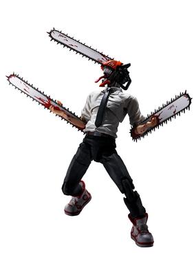 TAMASHII NATIONS Chainsaw Approximately PVC ABS Painted Action Figure S.H.Figuarts Man, 150mm, &
