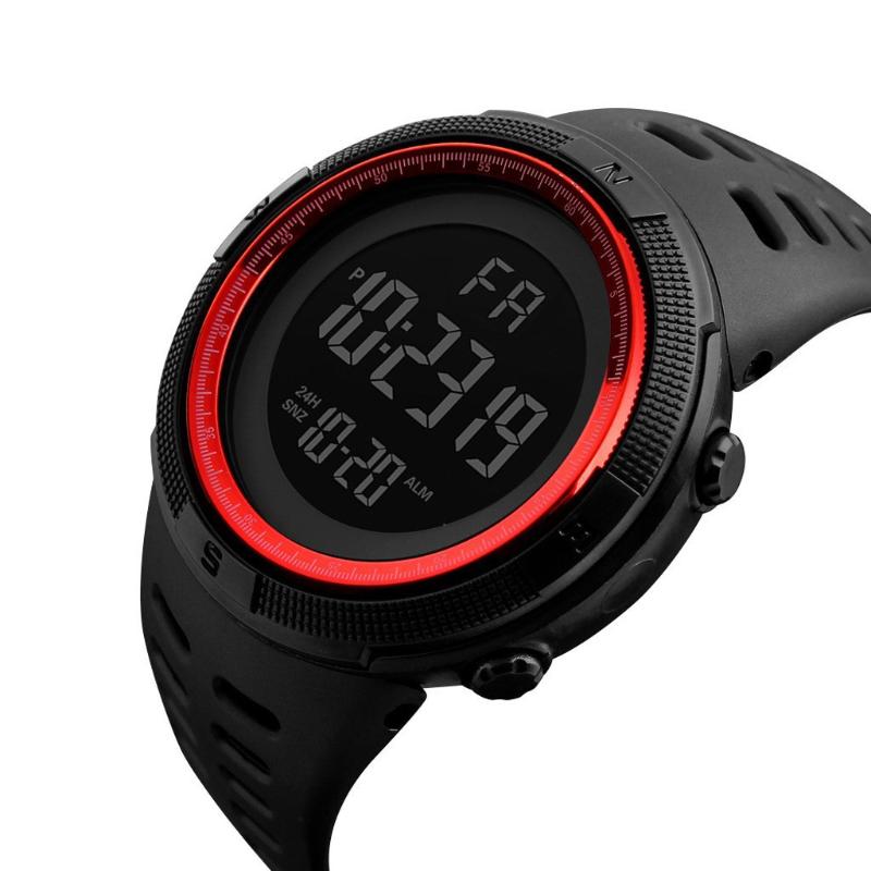 Men's Fashion Military Electronic Watch Luminous Multifunctional Digital Sports Watch for Teen Boys Daily Wear Travel