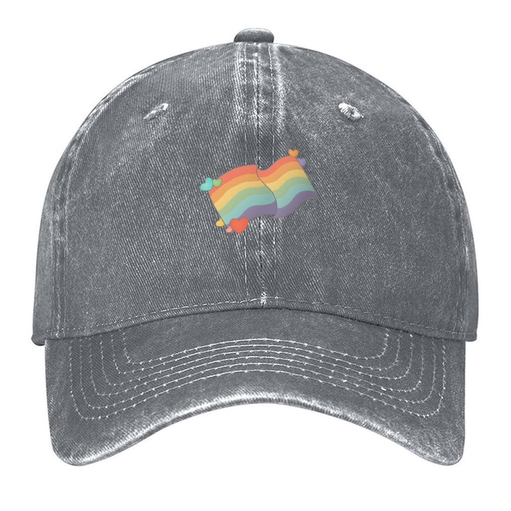 Vintage Gay Pride Regenbogenflagge Baseballkappe Luxus Damenmütze Individuelle Kappe Marke Mann Designerhut Golf Herren Damen