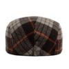 Nuevo gorro de boina para hombre otoño e invierno cálido lana color cuadros retro sombrero de copa casual británico para mujer