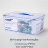 Huihuang Commercial Large Rectangular Transparent Plastic Food Storage Container