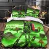 Tung Tung Sahur Cartoon Comforter Bedding Set,Anime Duvet Cover Bed Set Quilt Cover Pillowcase,King Queen Size Bedding Set Boy