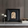 Sculptural Relief Square Framed Artwork Painting Contemporary Decor Geometric for Homeowners, Living Room, Entryway
