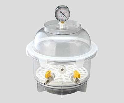 AS ONE Desicator în vid turnat cu manometru RVD-250 /2-931-03