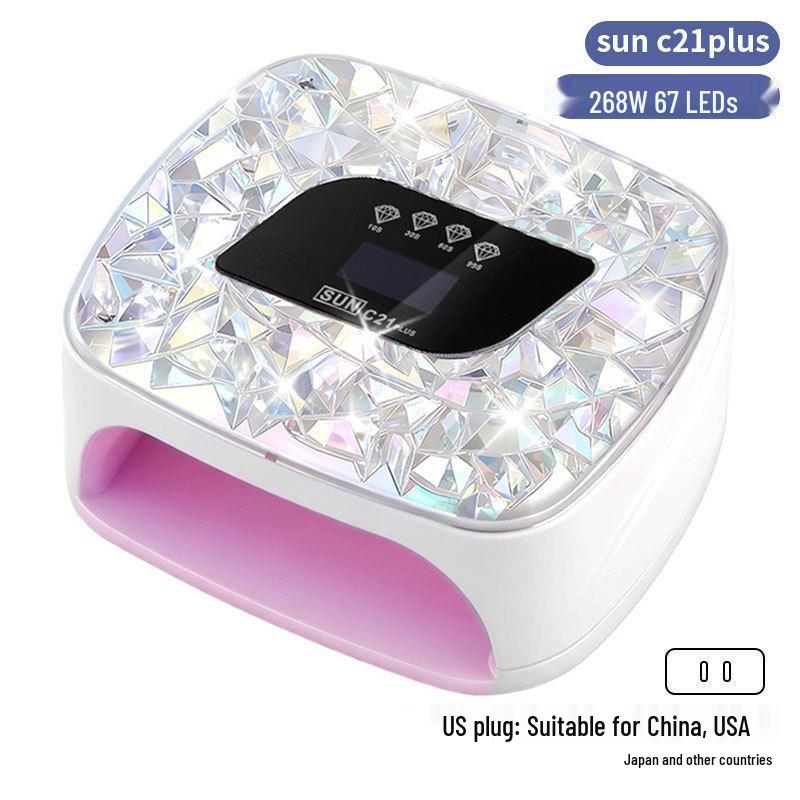 256W High Power UV/LED Dual Light Nail Curing Lamp