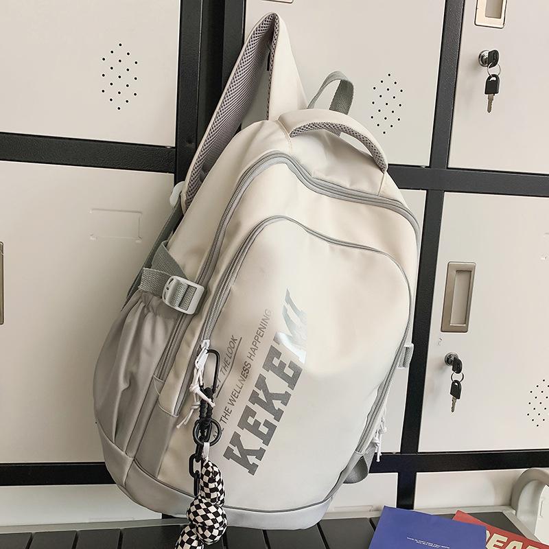 School Bag Men's College Students Alphabet Middle School Students High Quality Fashion Junior High School Students Elementary School Students