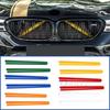 Car Front Grille Trim Strips Cover For BMW F10 F11 F12 F13 F07 F06 F01 5 6 7 Series X1 X2 F48 F39 2010-2016 Interior Accessories Interior Mirrors 6