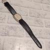 Used Operational SEIKO Quartz Chariot Ladies Watch Gold Case Square Vintage