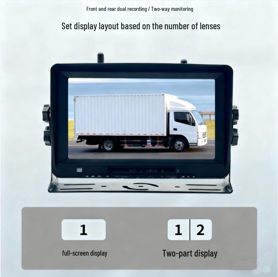 7-inch HD Solar Wireless Magnetic Reversing Camera for RVs and Trucks