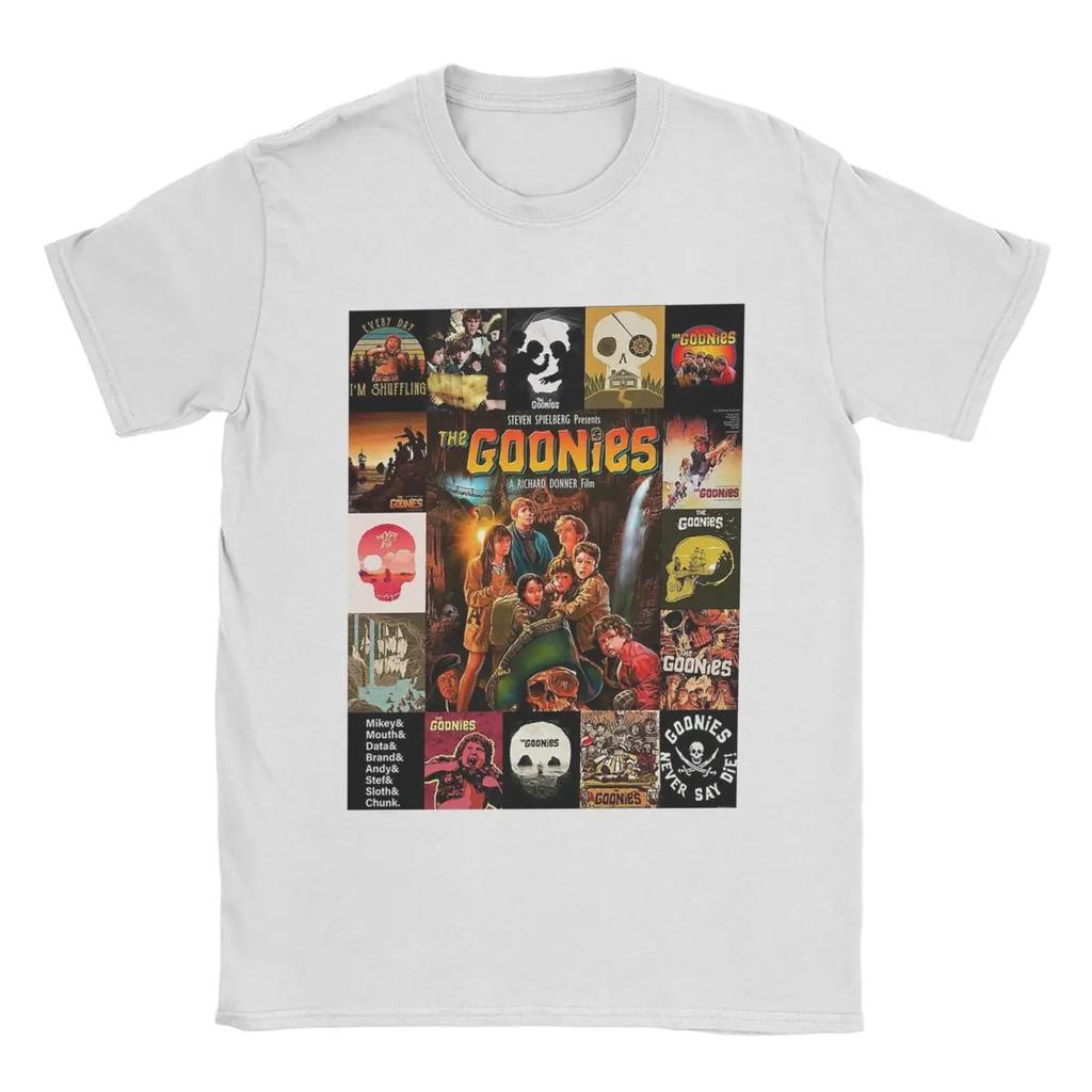 Awesome Goonies Klasická filmová trička Pánská trička s kulatým límečkem Trička ze 100% bavlny Trička s krátkým rukávem Originální oblečení