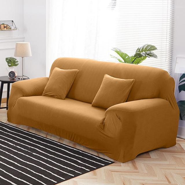 High Grade Waterproof Stretch Sofa Cover For Living Room Sectional Couch Slipcover Elastic Furniture Protector