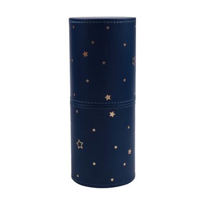 Cubo para brochas de maquillaje de piel sintética, portátil, para viaje, multifunción, resistente al polvo, resistente al agua, para brochas de maquillaje