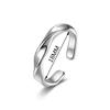 Simplicity Mobius Ringöffnung Verstellbarer Fingerring für Männer und Frauen Paarringe Verlobungsschmuck Zubehör Geschenk