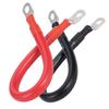 Car Battery Connection Line Cable 2 4 AWG Soft Silicone Tinned Copper Wire With M10 Connecting Piece For Inverter Car Solar