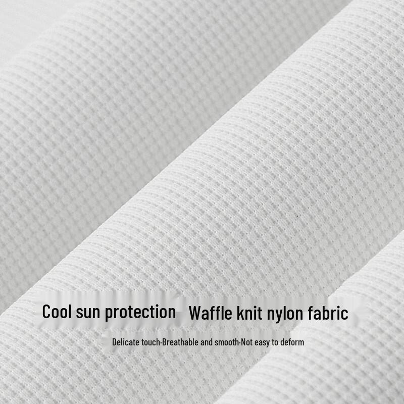 FIRS Men's Cooling Sun Protection Waffle Knit Polo Shirt