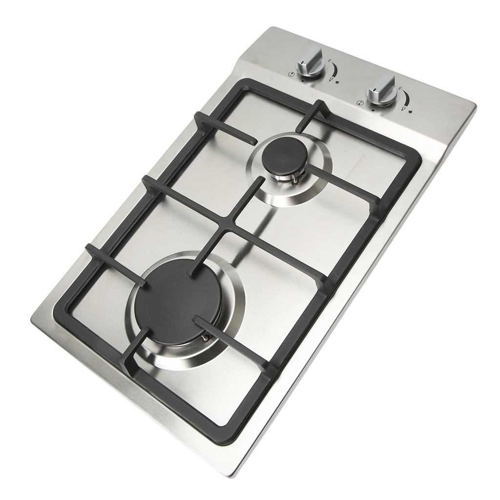 2 Burners Gas Stove Gas Cooktop 2.5KW 2.3KW LPG NG Dual Fuel Built In Gas Hob Thermocouple Protectio