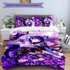 3pcs Genshin Impact Balzebub pattern bedding set duvet cover set includes duvet cover &pillowcases, perfect all season bedroom decoration & gift