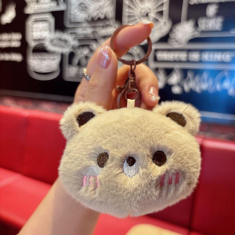 Плюшевая брелок-подвеска в виде мультяшного мишки - Милый подвес для сумки, подарок