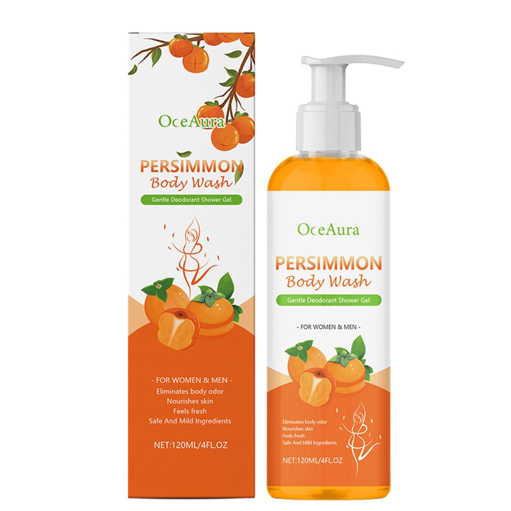 Persimmon Body Wash Smell Natural Deodorant Bar Soap for Smelly Cleansing Body Deodorizing Persimmon & Green Tea Extracts