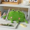 Stuffed Frog Pen Case, Funny Frog Pencil Bag, Fluffy Pencil Storage Pouch, Large Capacity Zipper Pen Bag for Boys Girls, Multifunctional Storage Bag